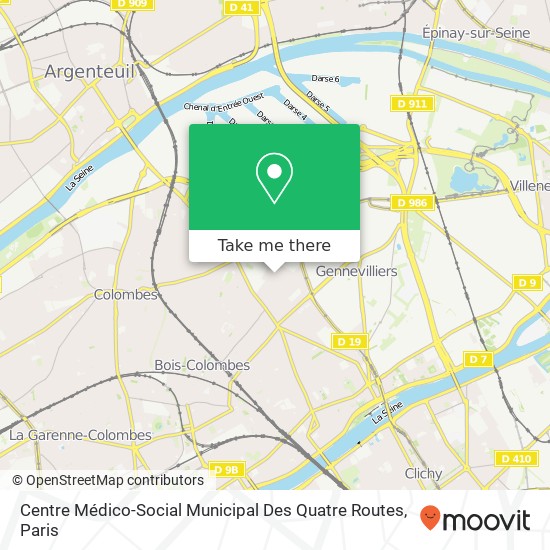 Centre Médico-Social Municipal Des Quatre Routes map