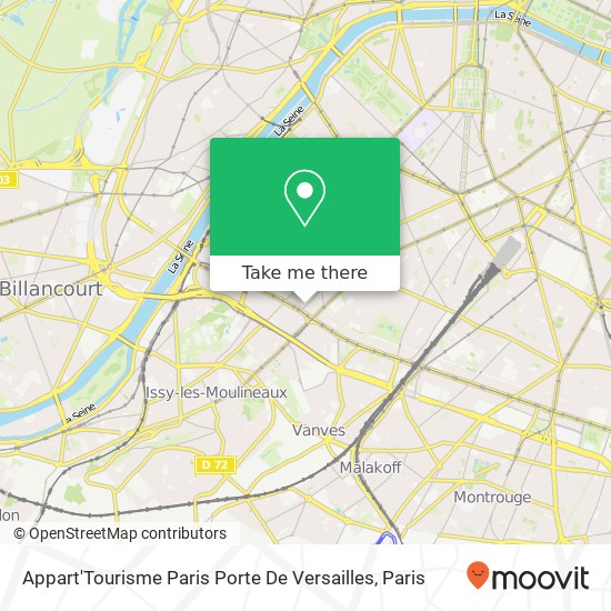 Appart'Tourisme Paris Porte De Versailles map