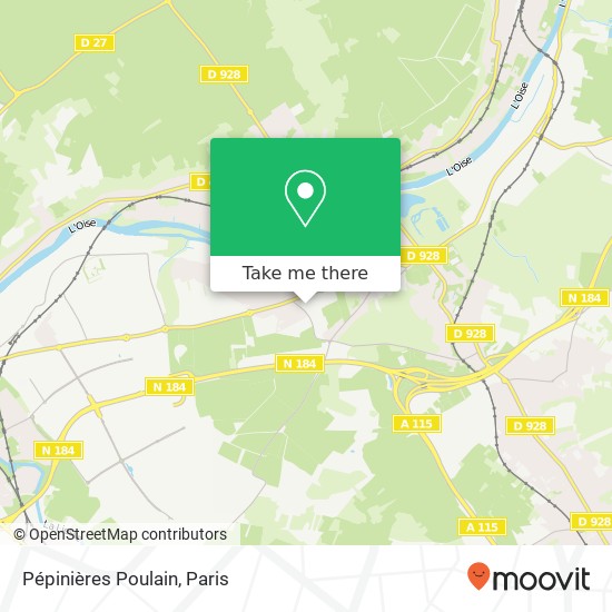 Pépinières Poulain map