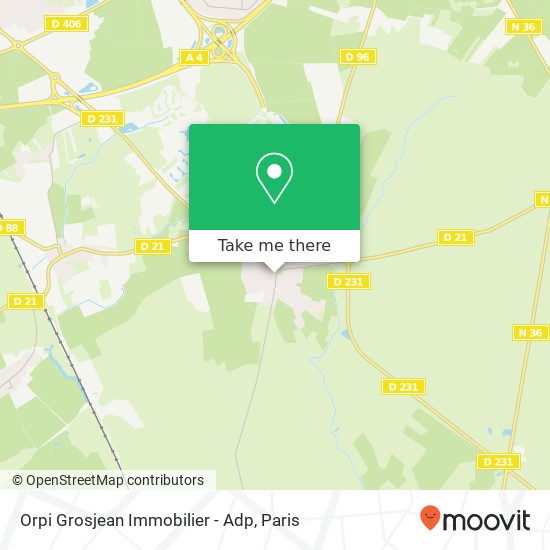 Orpi Grosjean Immobilier - Adp map