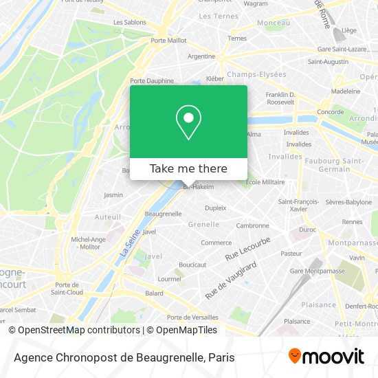 Agence Chronopost de Beaugrenelle map