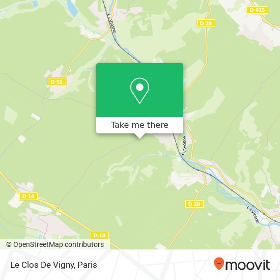 Le Clos De Vigny map