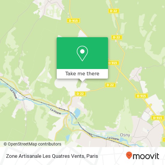 Zone Artisanale Les Quatres Vents map