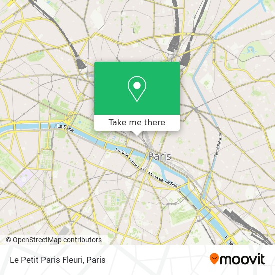 Le Petit Paris Fleuri map