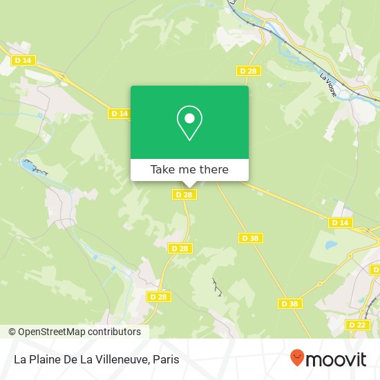 La Plaine De La Villeneuve map