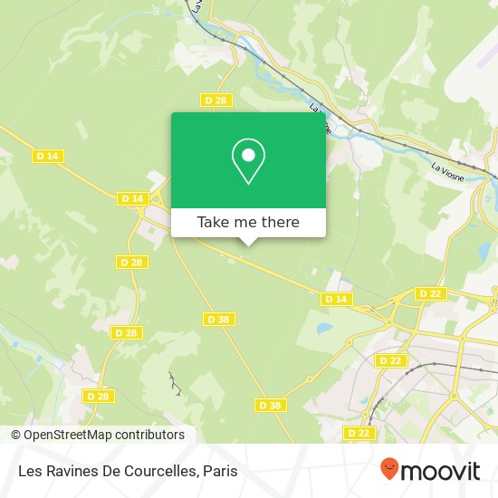 Les Ravines De Courcelles map