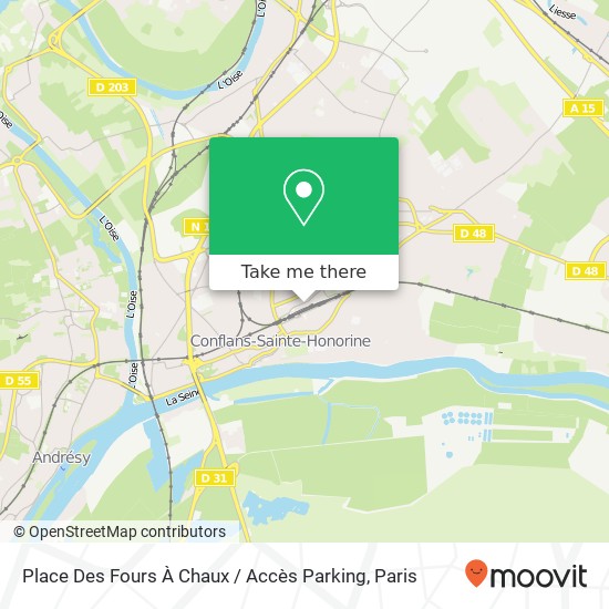 Place Des Fours À Chaux / Accès Parking map
