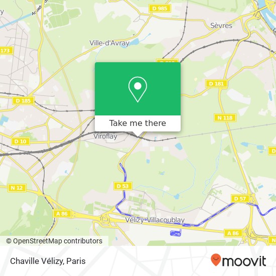 Mapa Chaville Vélizy