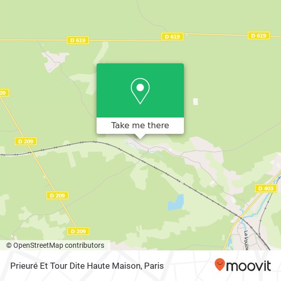 Mapa Prieuré Et Tour Dite Haute Maison