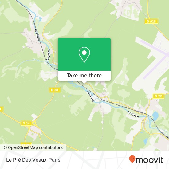 Le Pré Des Veaux map