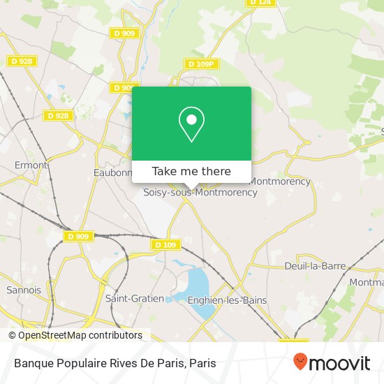 Mapa Banque Populaire Rives De Paris