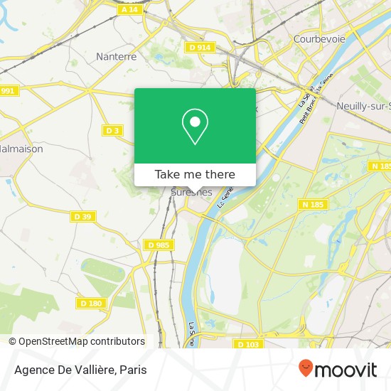 Agence De Vallière map