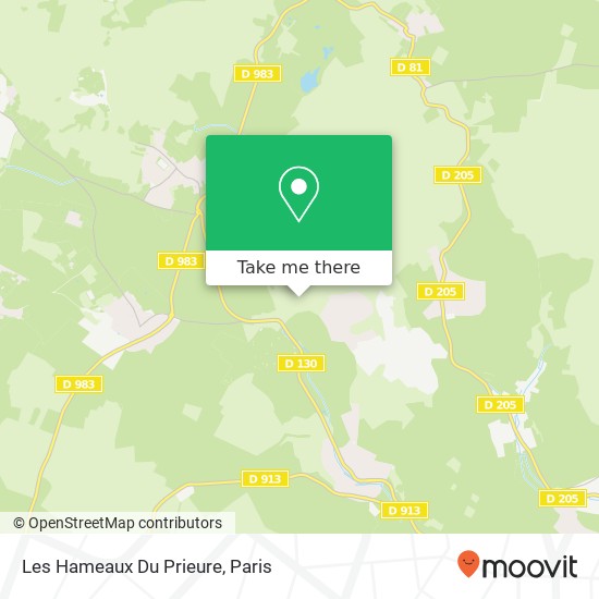 Mapa Les Hameaux Du Prieure