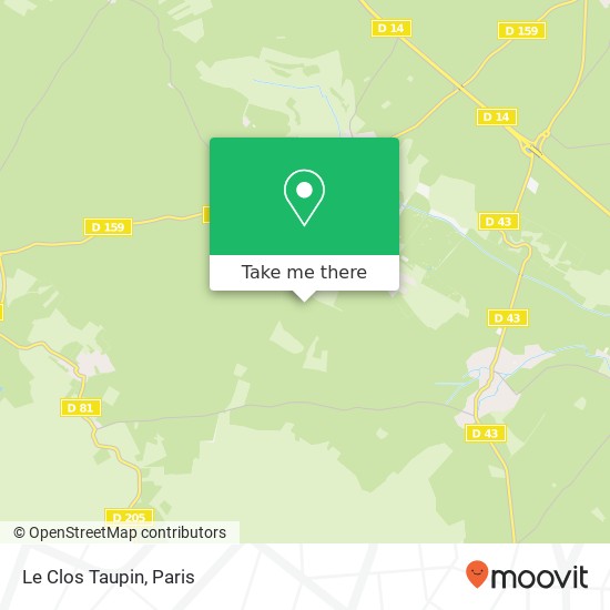 Le Clos Taupin map
