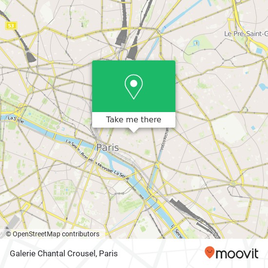 Galerie Chantal Crousel map