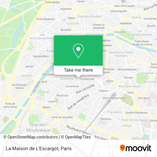 La Maison de L'Escargot map