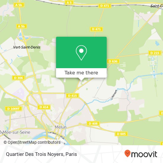 Mapa Quartier Des Trois Noyers