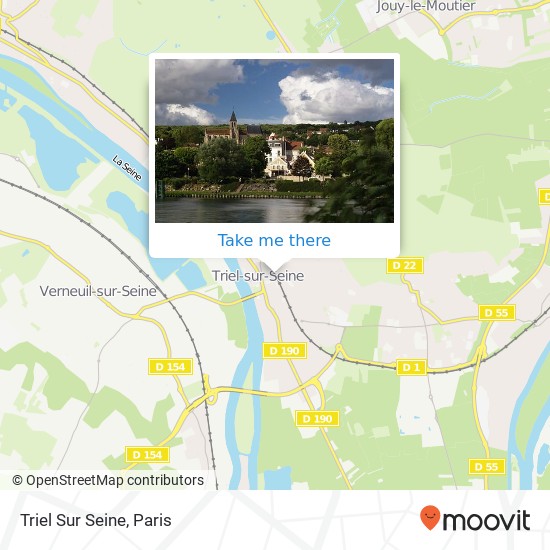 Mapa Triel Sur Seine