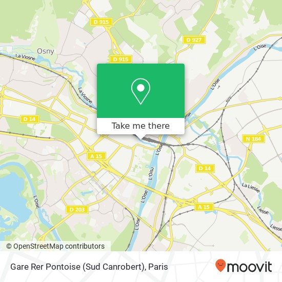 Gare Rer Pontoise (Sud Canrobert) map