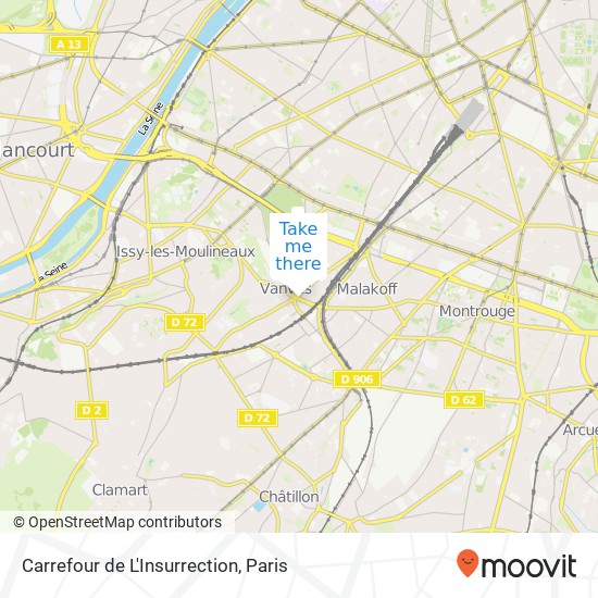 Carrefour de L'Insurrection map