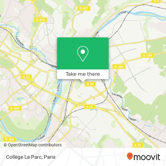 Collège Le Parc map