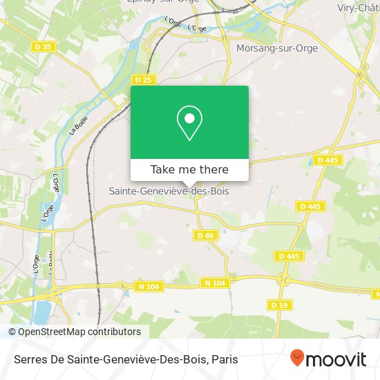Serres De Sainte-Geneviève-Des-Bois map