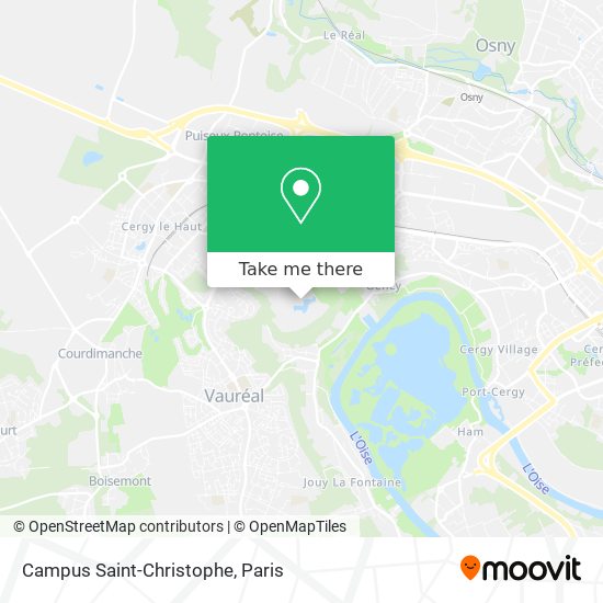 Mapa Campus Saint-Christophe