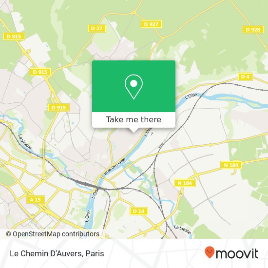 Le Chemin D'Auvers map