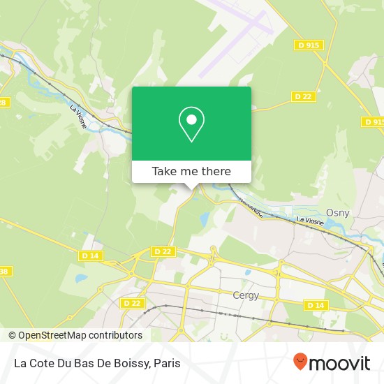 La Cote Du Bas De Boissy map
