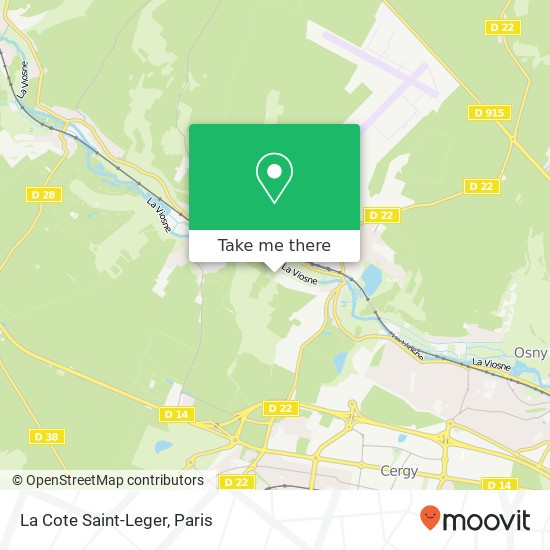 Mapa La Cote Saint-Leger