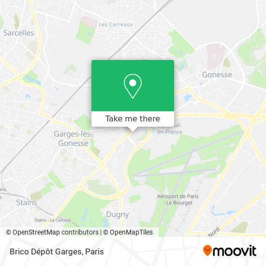 Brico Dépôt Garges map
