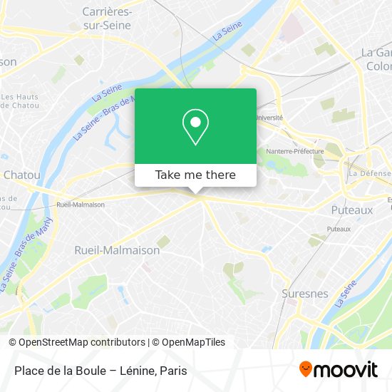 Place de la Boule – Lénine map