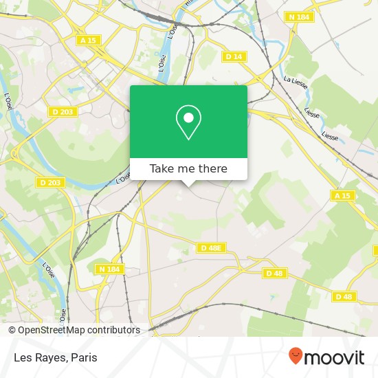 Les Rayes map