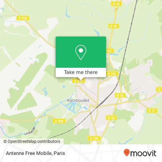 Mapa Antenne Free Mobile