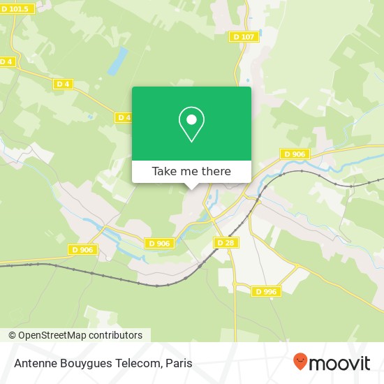 Mapa Antenne Bouygues Telecom