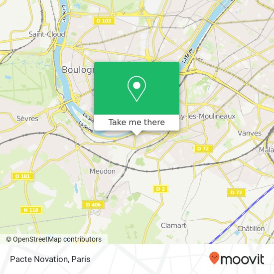 Pacte Novation map