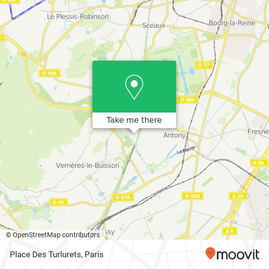 Place Des Turlurets map