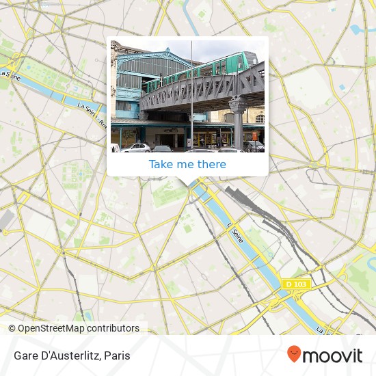 Gare D'Austerlitz map