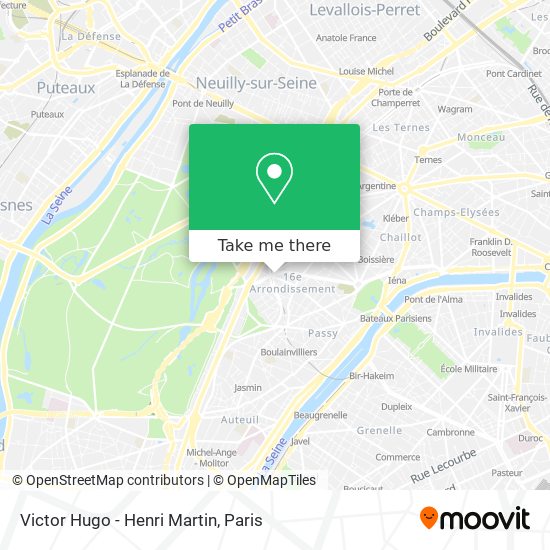 Victor Hugo - Henri Martin map