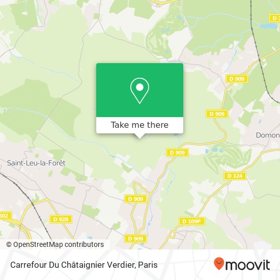 Mapa Carrefour Du Châtaignier Verdier