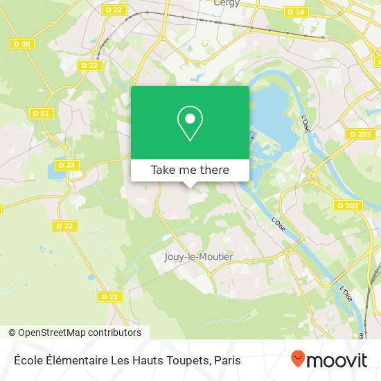 École Élémentaire Les Hauts Toupets map