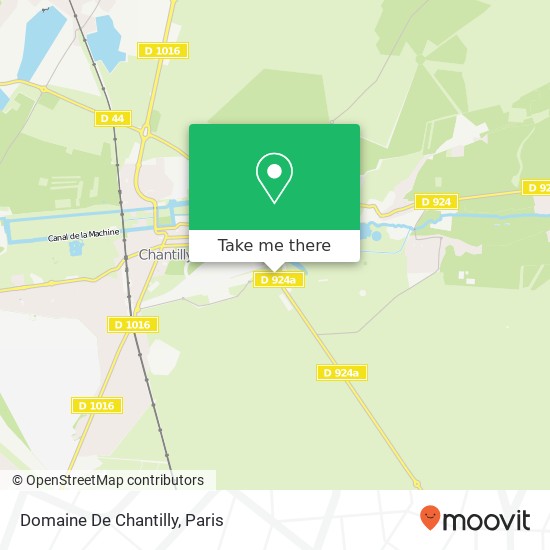 Mapa Domaine De Chantilly