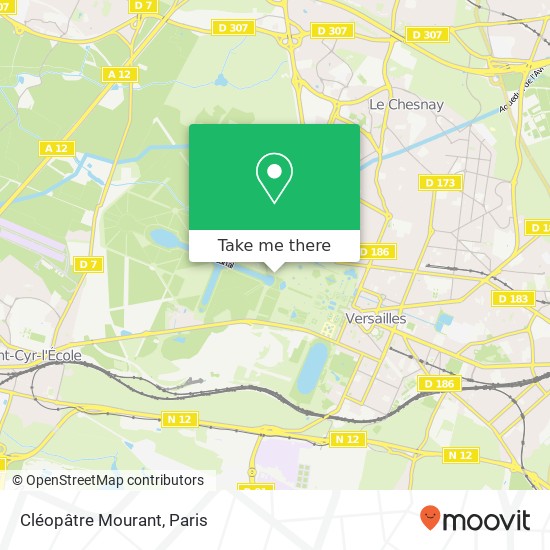 Cléopâtre Mourant map