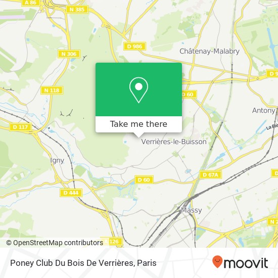 Poney Club Du Bois De Verrières map