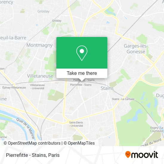 Pierrefitte - Stains map