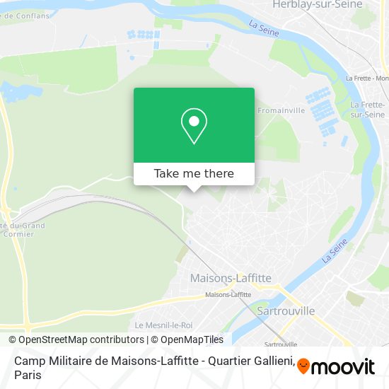 Camp Militaire de Maisons-Laffitte - Quartier Gallieni map