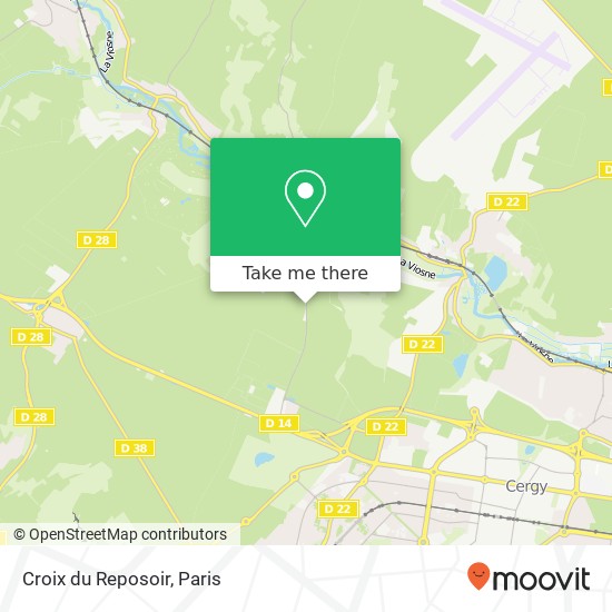 Croix du Reposoir map