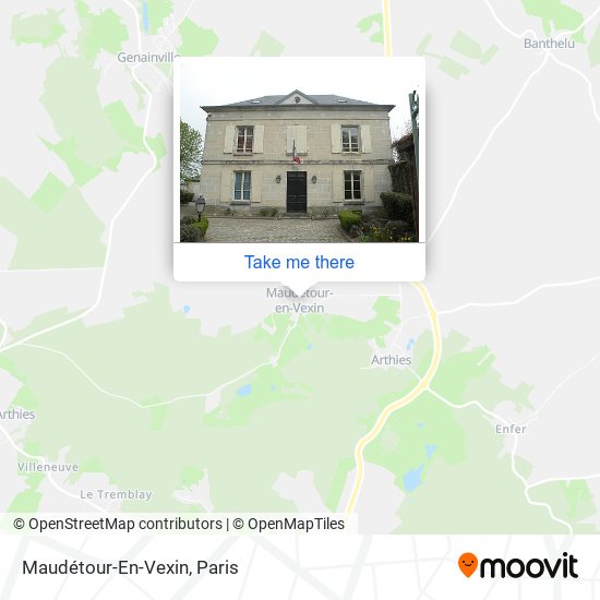 Mapa Maudétour-En-Vexin