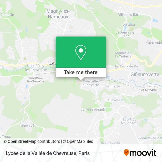 Mapa Lycée de la Vallée de Chevreuse