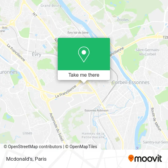 Mcdonald's map